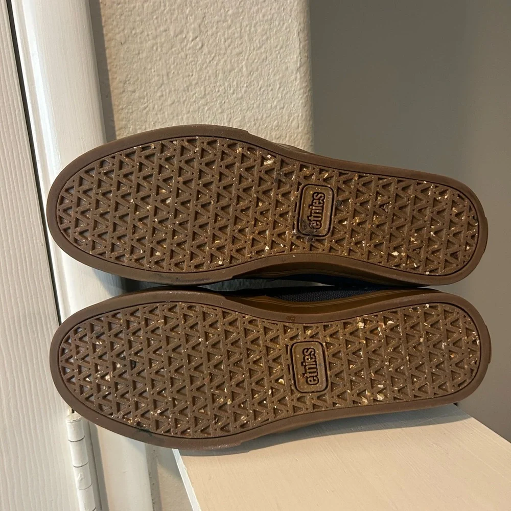 Etnies Jameson 2 Eco Navy Gum Skate Shoes Cork Insole Mens Size 7 - Picture 7 of 9